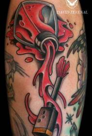 un modello di tatuaggio per smalto in stile europeo e americano