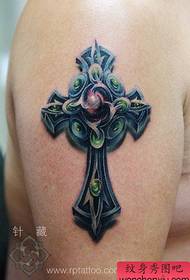 Pátrún tras-tattoo 3D dath clasaiceach pop