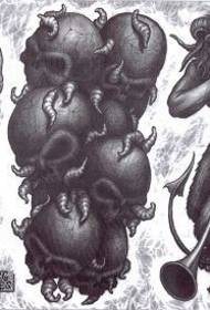 European and American devil tattoo pattern pictures