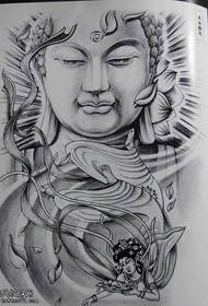 rukopis tradicionalni Buda tetovažni uzorak