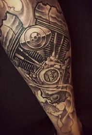 Personality classic boy tattoo pattern