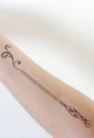 Immagini di tatuaggi europei e americani - Europa e Stati Uniti dalla bacchetta di Harry Potter per applicare il disegno del tatuaggio magico