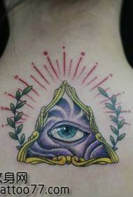 Alternatívny vzor tetovania zadných očí krásy