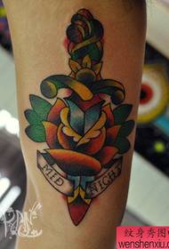 Arm yakanaka dagger ine rose tattoo maitiro