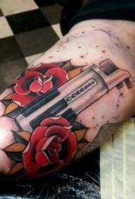 Tattoo school traditional and novel collision school style tattoo pattern