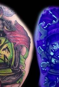 Fluorescenčné tetovanie porovnávanie denných a nočných účinkov
