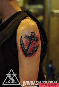 Modello di tatuaggio di ancoraggio pop moda braccio
