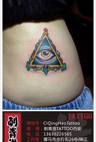 Талия девочки популярная популярная картина татуировки глаза бога