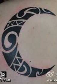 Voltar popular totem lua tatuagem padrão