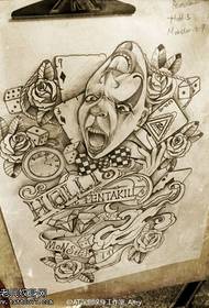 Ewopeyen ak Ameriken pake bra tatoo maniskri modèl la