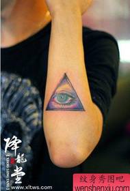 Modello pop tatuaggio braccio pop triangolo popolare