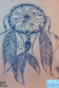 Manoscrivi un modello di tatuaggio Dreamcatcher
