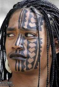 Ausländer Gesicht Tattoo Muster