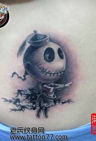 Alternatief schattig zombie pop tattoo patroon