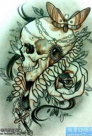 manuscript forma skull tattoo