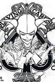 manuscript a clown tattoo pattern