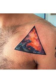 Геометријски звездан узорак тетоваже