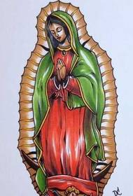 Manuscript maria jesus tattoo pattern