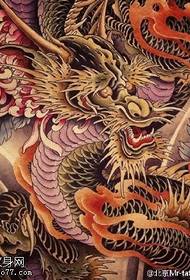 Kiinan perinteinen 蟠 lohikäärme tatuointi malli
