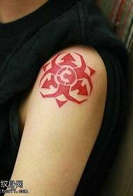 рука червоний тотем татуювання візерунок