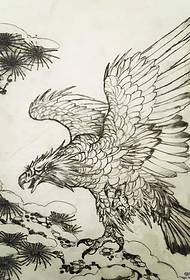 Manuscrito tradicional da tatuaxe de águila Xiangyun