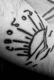Immagini semplici e gratuite di tatuaggio di prigione russa di gamba