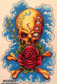 Modello di tatuaggio manoscritto europeo e americano