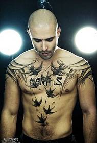 Bellissimi tatuaggi europei e americani sul petto