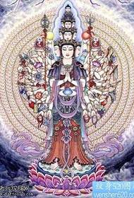 manoscritto colore modello tatuaggio Guanyin