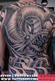 Padrões de tatuagem europeus e americanos: fotos de padrões de tatuagem de dragão nas costas europeias e americanas