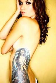 Pattern ng dayuhang babaeng babaeng tattoo