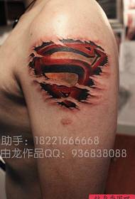 Ligal nga bantog nga sumbanan sa tattoo nga pop superman logo
