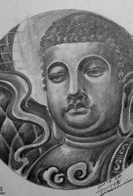 manuskript dominéiert grouss Buddha Tattoo Muster