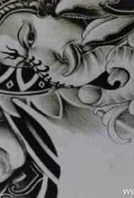 手稿象神纹身图案