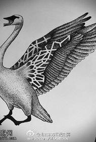 Manoscritto Swan Tattoo Pattern