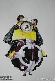 modello di tatuaggio simpatico omino giallo
