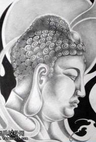 manuscript tattoo Buddha head tattoo Pattern