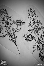 tauira kila kila floral tattoo pattern