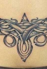 waist with totem tattoo pattern