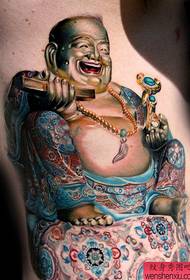 un patró de tatuatge de Buda
