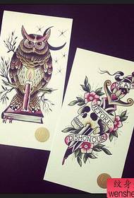 due opere di manoscritti di tatuaggi