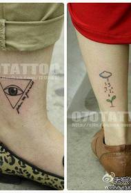 једноставна тетоважа богова за очи