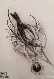 ແບບ Tattoo Kingfisher Kingfisher