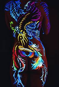 Cov uas tuaj yeem ua rau koj saib tom ntej Qhov muag pom fluorescent tattoo