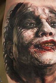 реална шема на тетоважи со ѓаволски кловн