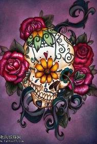 manuscript is very nice to see the flower vine Tattoo pattern