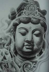 käsikiri Buddha kerge tätoveeringu muster