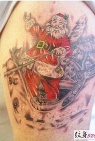 Ang seleksyon ng Pasko ng mga larawan sa Santa tattoo