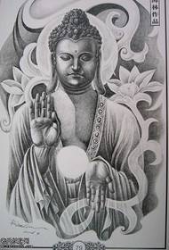 kézirat Buddha tetoválás minta