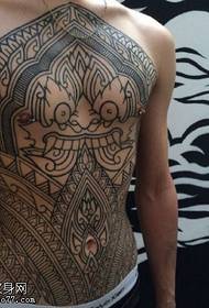classic totem tattoo pattern  167808 - fan-shaped totem tattoo on the ear